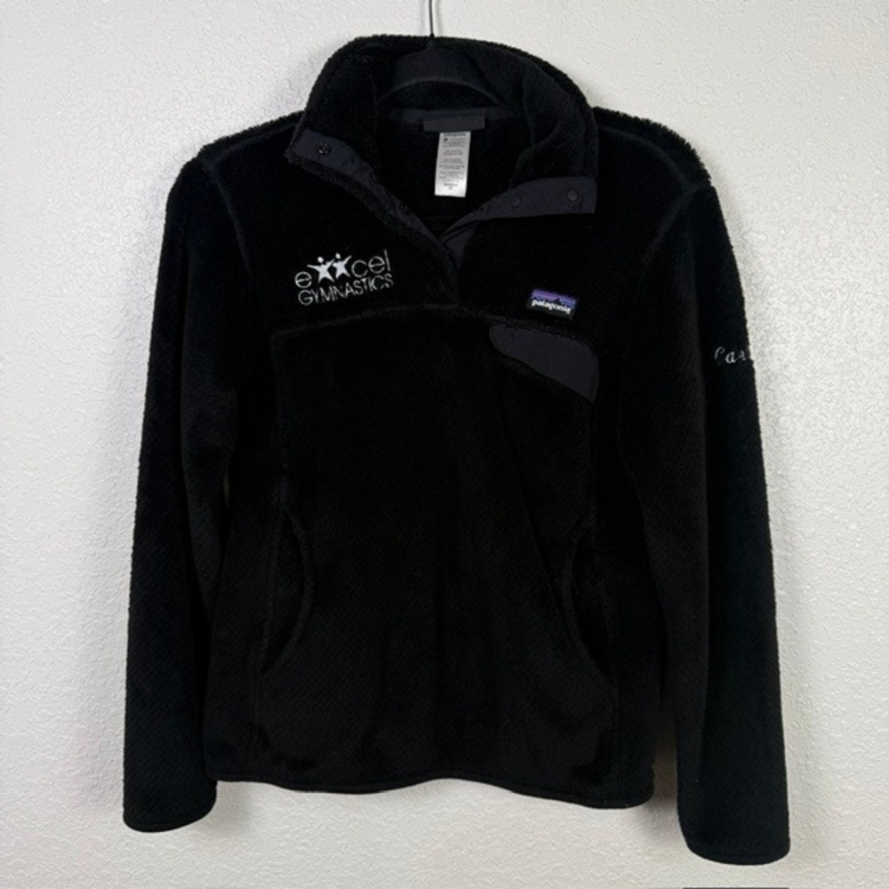 Patagonia Re-Tool Snap-T Fleece Pullover Excel Gymnastics Carly Black XS